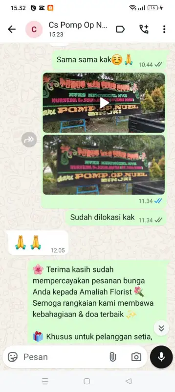 Testimonial Papan duka SURABAYA