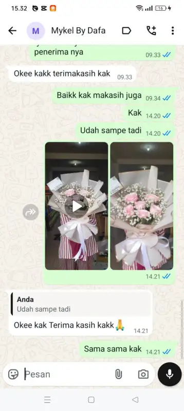 Testimonial Papan buket bunga SURABAYA